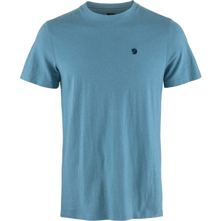 Fjällräven Hemp Blend T-Shirt Herre M Blå Korte ærmer
