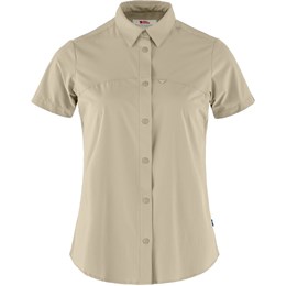 Fjällräven High Coast Lite Shirt SS Dame S Beige Skjorter