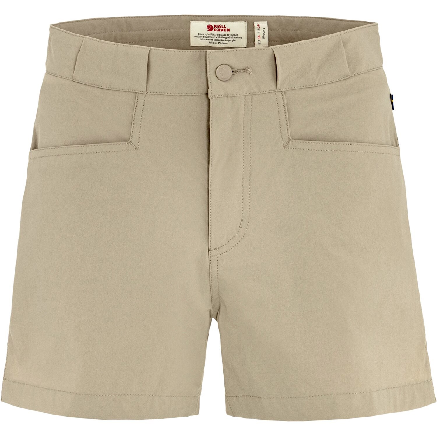 Fjällräven High Coast Lite Shorts Dame 40 Beige Outdoor shorts