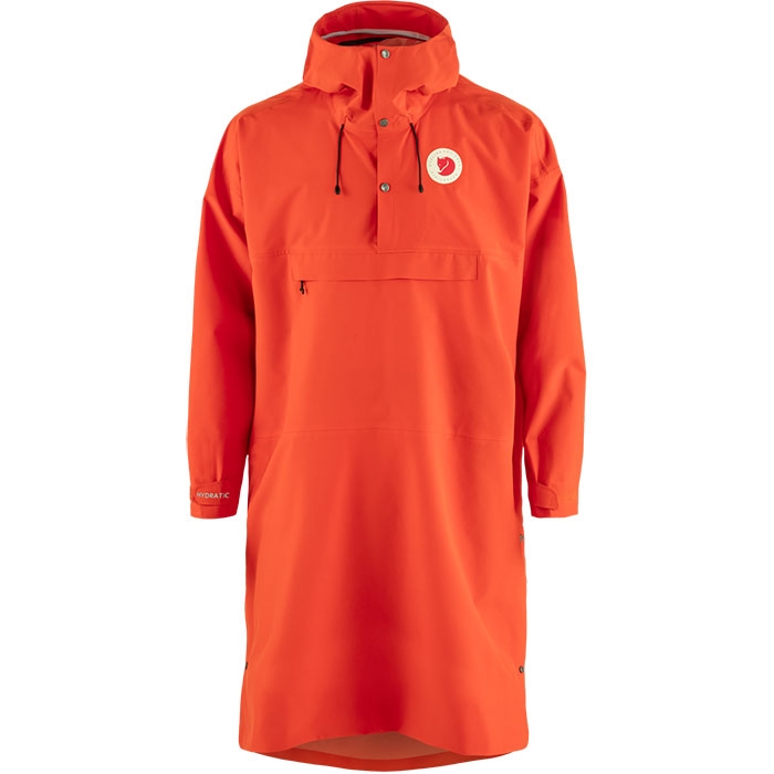 Fjällräven Hoja Rain Fox Poncho, flame orange-L/XL - Regntøj, poncho