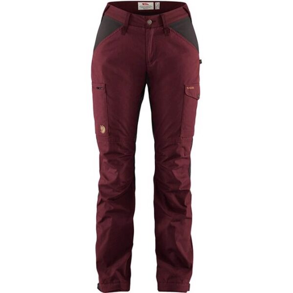 Fjällräven Kaipak Trousers Curved Women-dark garnet / dark grey-40 - Bukser