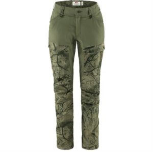 Fjällräven Keb Curved Trousers Womens, Green Camo