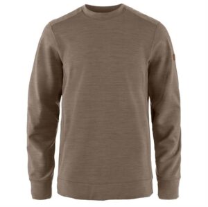 Fjällräven Keb Fleece Crew Neck Mens, Suede Brown