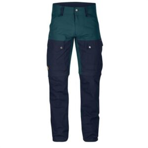 Fjällräven Keb Gaiter Trousers Mens, Glacier Green / Navy