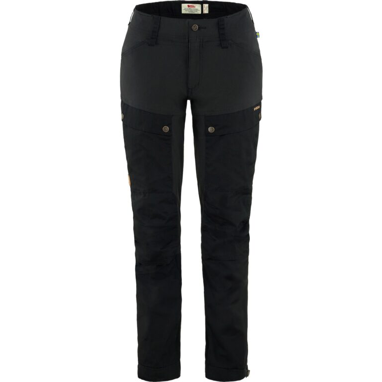 Fjällräven Keb Trousers Curved Dame 34 Sort Outdoor bukser