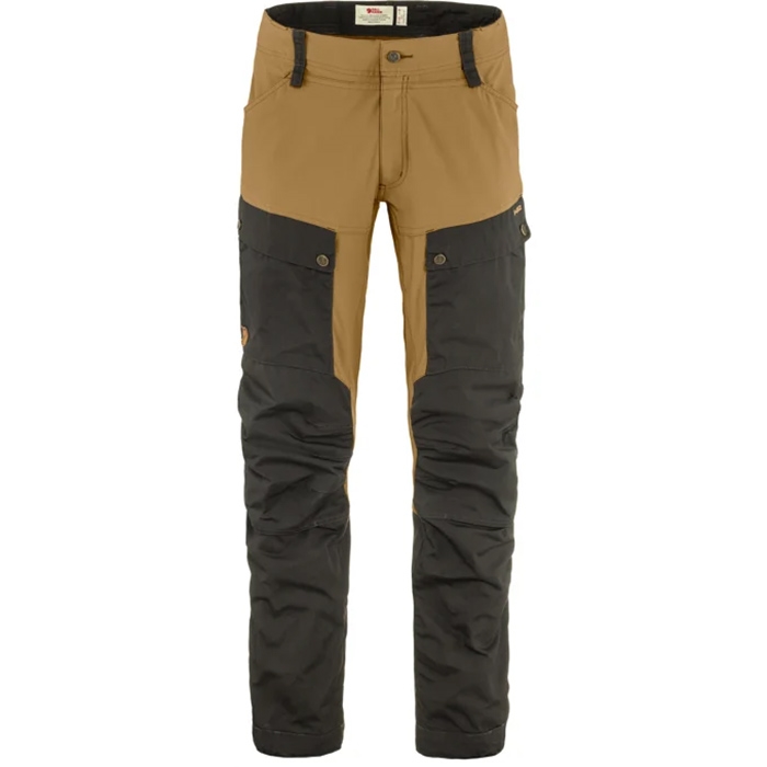 Fjällräven Keb Trousers Herre / Mænd-dark grey / buckwheat brown-48-long - Bukser