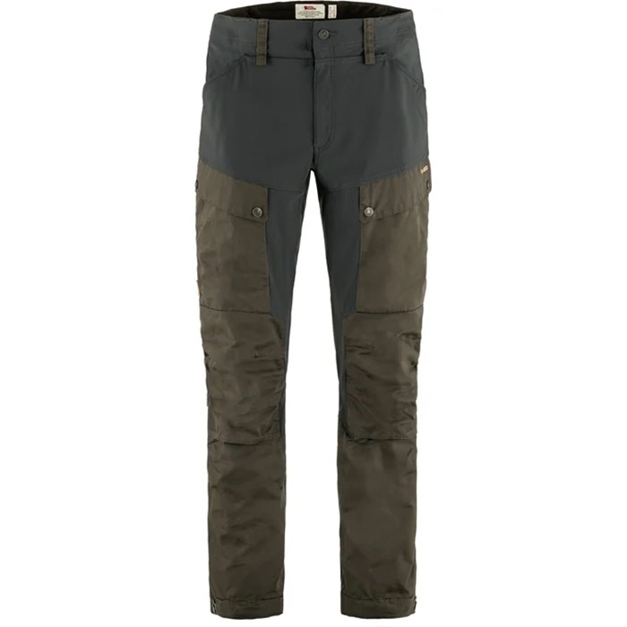 Fjällräven Keb Trousers Herre / Mænd-dark olive / dark grey-48-long - Bukser