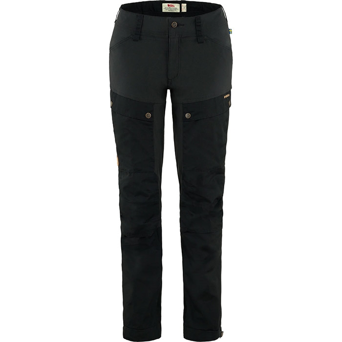Fjällräven Keb Trousers Kvinder / Damer-black-50-short - Bukser