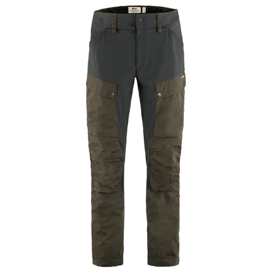 Fjällräven Keb Trousers Mens, Dark Olive / Dark Grey