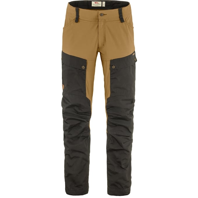 Fjällräven Keb Trousers Reg 2.0 Vandrebukser M Dark Grey - Buckwheat Brown 48