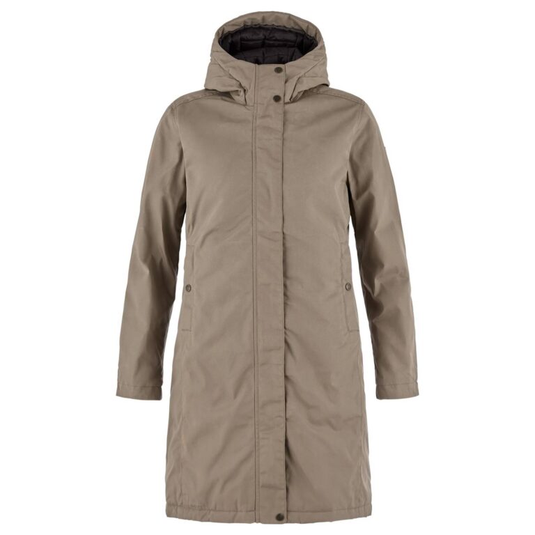 Fjällräven Kiruna Hydratic Padded Parka Dame S Brun Fiberjakker