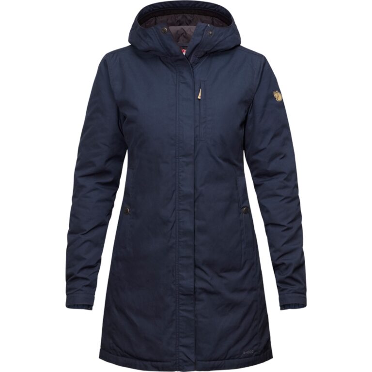 Fjällräven Kiruna Padded Parka Dame L Blå Fiberjakker
