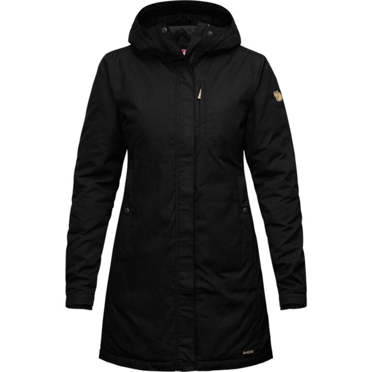 Fjällräven Kiruna Padded Parka Dame L Sort Fiberjakker