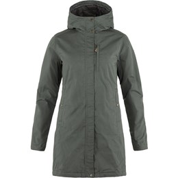 Fjällräven Kiruna Padded Parka Dame M Grå/Brun Fiberjakker