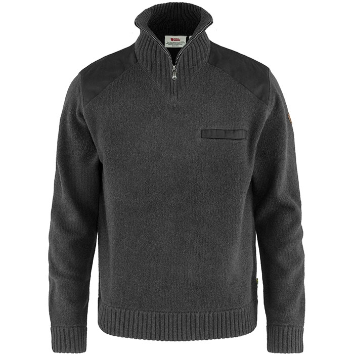 Fjällräven Koster Sweater uldtrøje-dark grey-M - Trøjer
