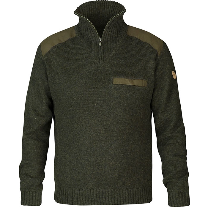 Fjällräven Koster Sweater uldtrøje-dark olive-3XL - Trøjer