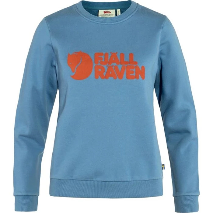 Fjällräven Logo Sweater Kvinder / Damer-dawn blue-L - Trøjer