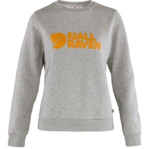 Fjällräven Logo Sweater Kvinder / Damer-grey melange-XL - Trøjer