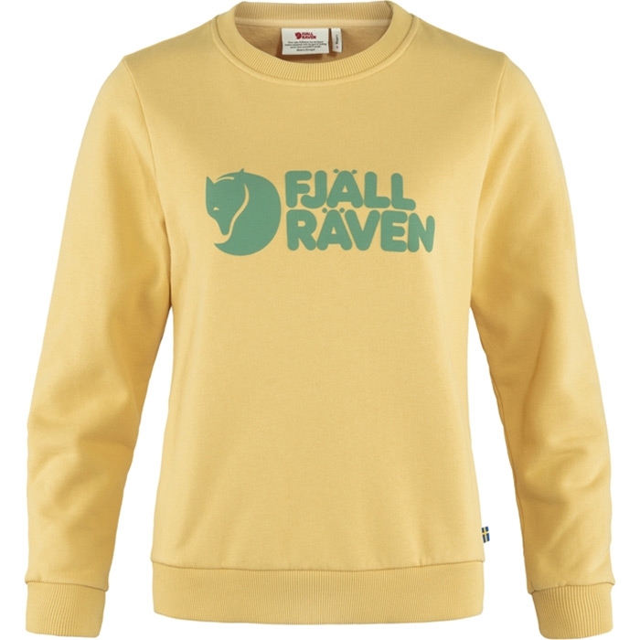 Fjällräven Logo Sweater Kvinder / Damer-mais yellow-S - Trøjer