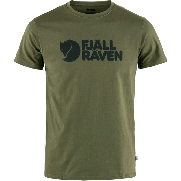 Fjällräven Logo T-Shirt Herre / Mænd-laurel green-XL - T-Shirt, Polo-shirt
