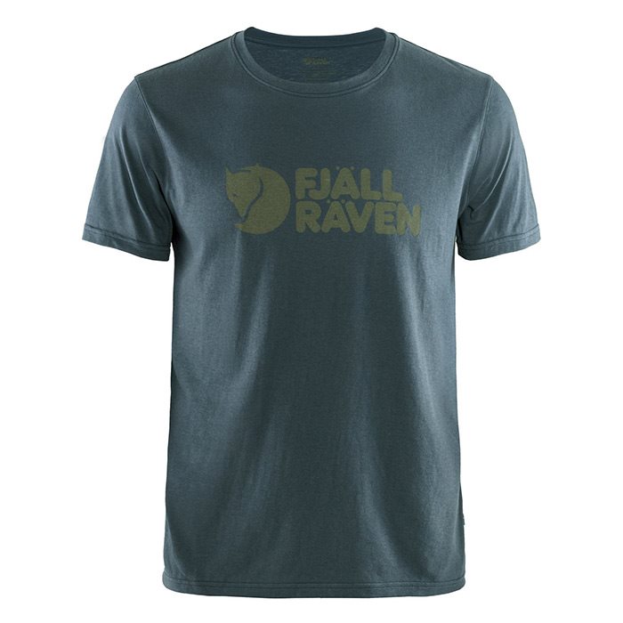 Fjällräven Logo T-Shirt Herre / Mænd-navy-2XL - T-Shirt, Polo-shirt