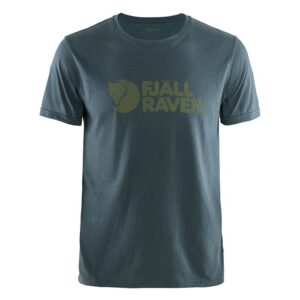 Fjällräven Logo T-Shirt Herre / Mænd-navy-S - T-Shirt, Polo-shirt