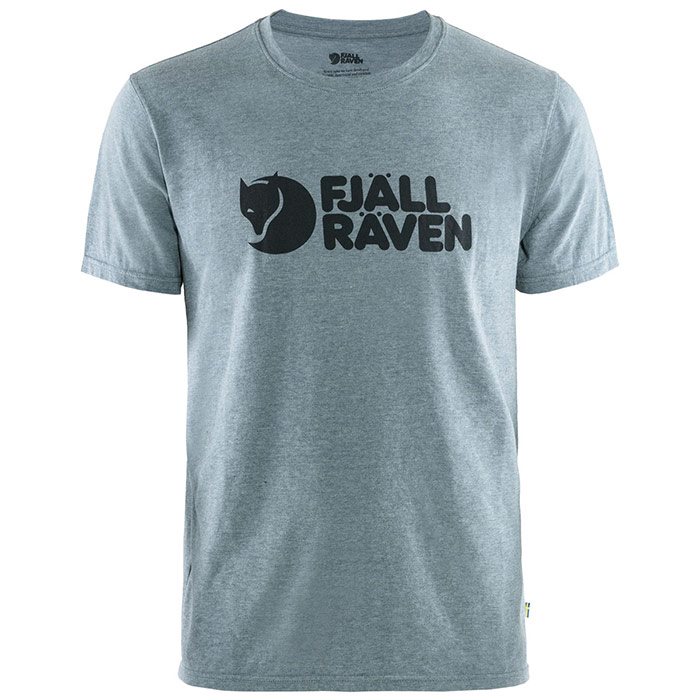 Fjällräven Logo T-Shirt Herre / Mænd-uncle blue / melange-2XL - T-Shirt, Polo-shirt
