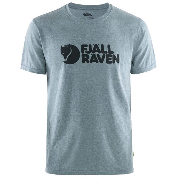 Fjällräven Logo T-Shirt Herre / Mænd-uncle blue / melange-L - T-Shirt, Polo-shirt