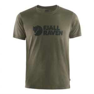 Fjällräven Logo T-Shirt Mens, Dark Olive