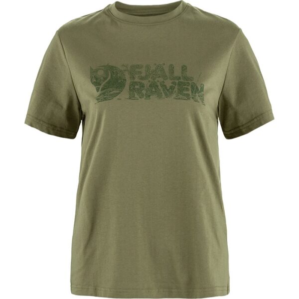 Fjällräven Lush T-Shirt Kvinder / Damer-Grøn-L - T-Shirts