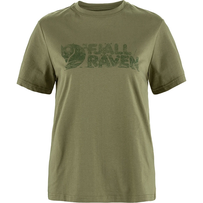 Fjällräven Lush T-Shirt Kvinder / Damer-green-L - T-Shirts