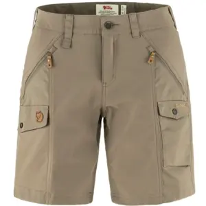 Fjällräven Nikka Curved Dame Shorts Suede Brown 36