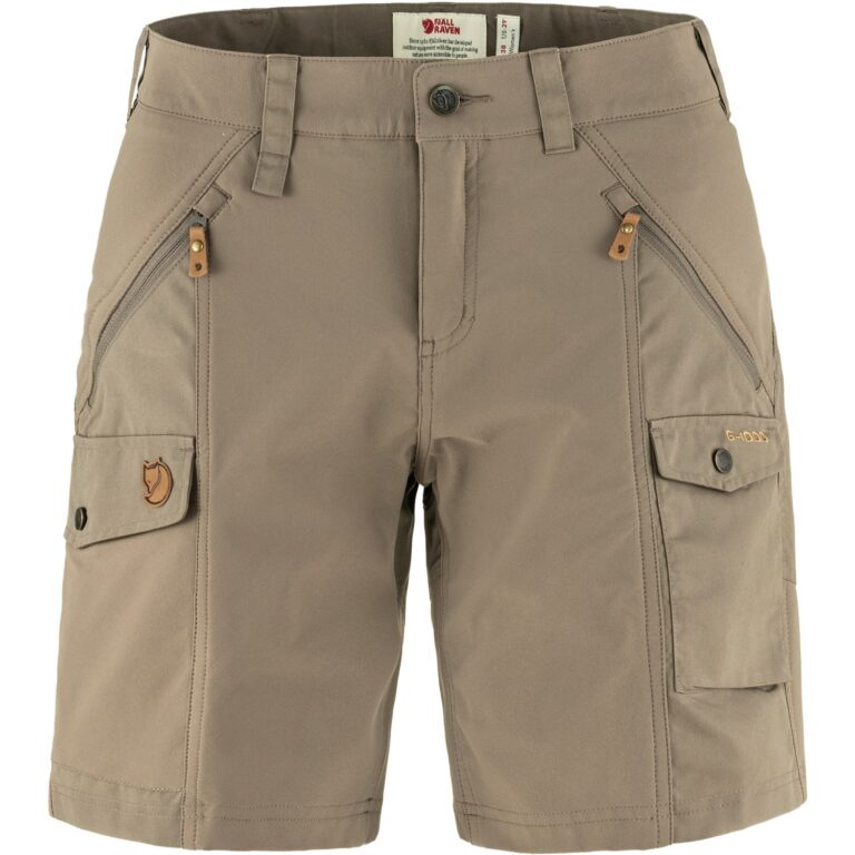 Fjällräven Nikka Shorts Curved Dame 42 Brun Outdoor shorts