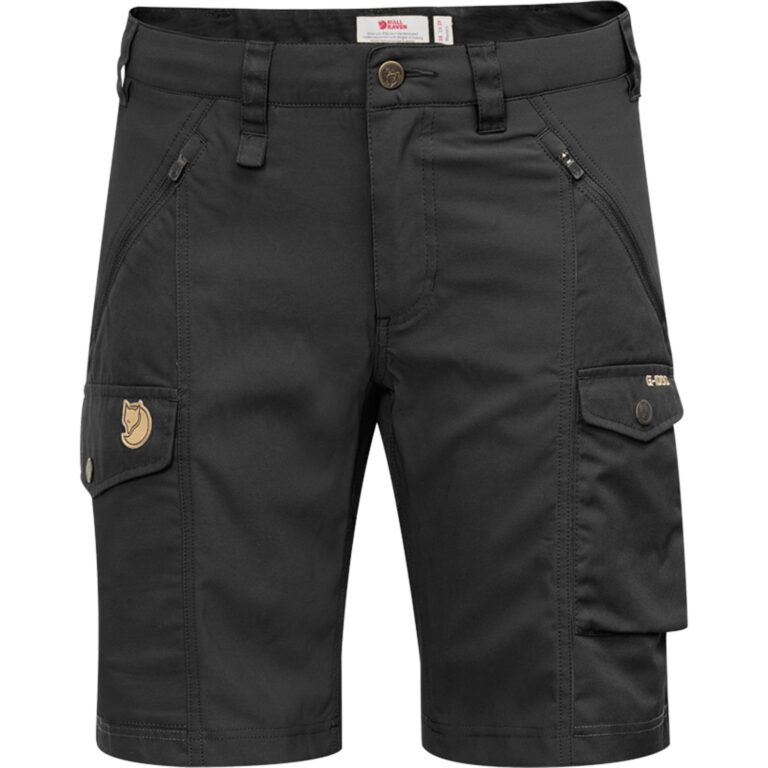 Fjällräven Nikka Shorts Curved Dame 42 Sort Outdoor shorts