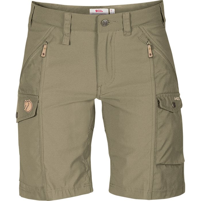 Fjällräven Nikka Shorts Curved Woman-light olive-34