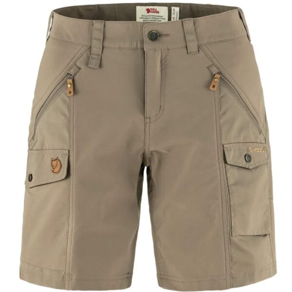 Fjällräven Nikka Shorts Curved Woman-suede Brun-46 - Shorts