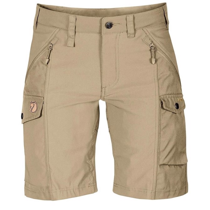 Fjällräven Nikka Shorts stretch Women-sand-46