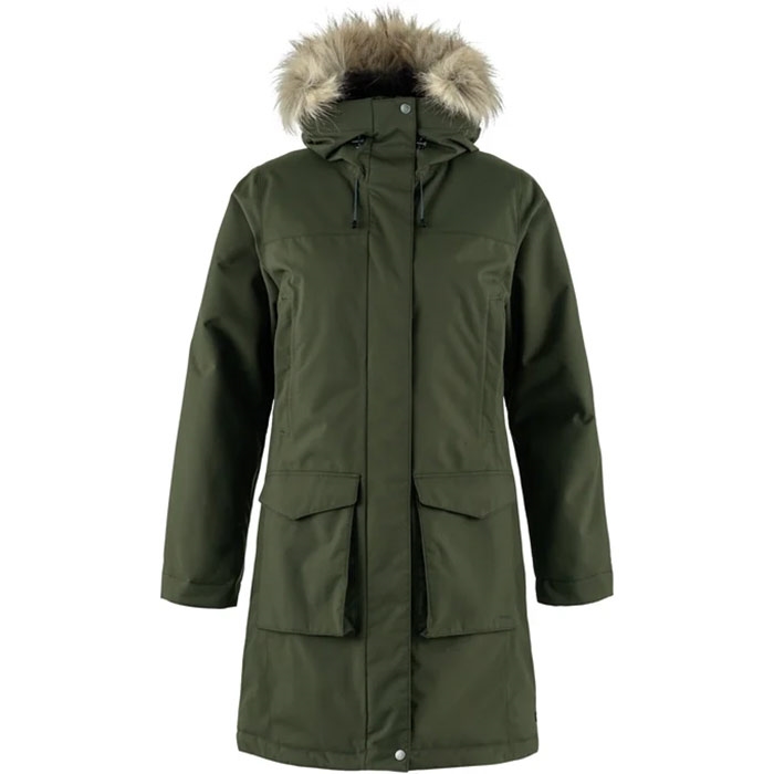 Fjällräven Nuuk Lite Parka Kvinder / Damer-deep forest-L - Vinterjakker