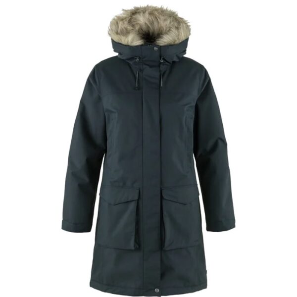 Fjällräven Nuuk Lite Parka Women-dark navy-L - Vinterjakker