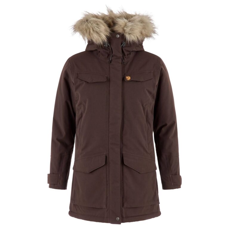 Fjällräven Nuuk Parka Dame XS Brun Fiberjakker