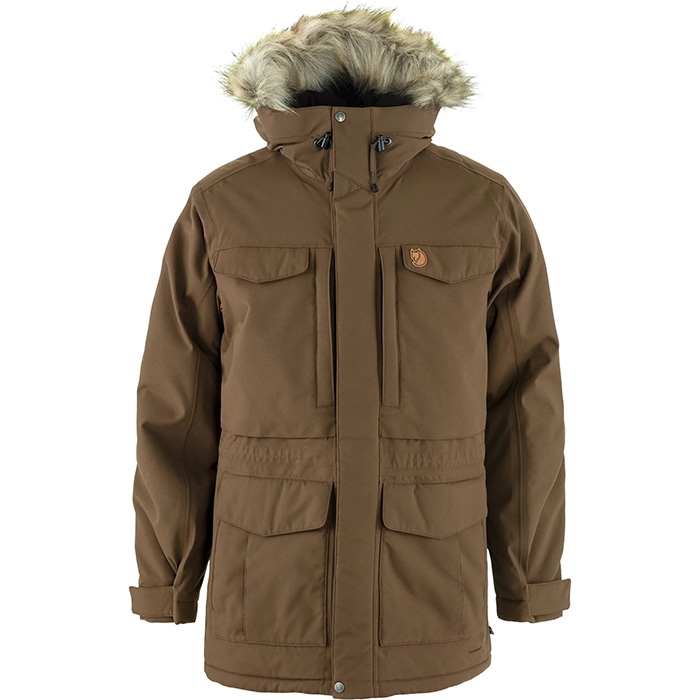 Fjällräven Nuuk Parka Herre / Mænd-dark oak-L - Vinterjakker til mænd