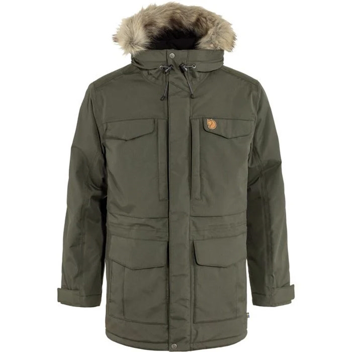 Fjällräven Nuuk Parka Herre / Mænd-deep forest-L - Vinterjakker til mænd