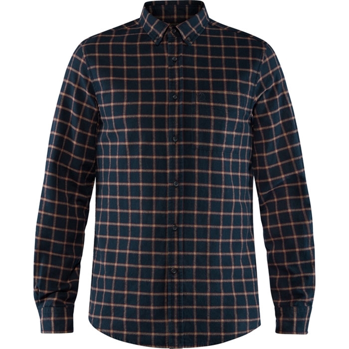 Fjällräven Övik Flannel Shirt Herre / Mænd-dark navy-2XL - Skjorter