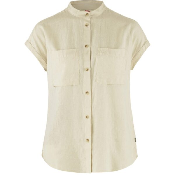 Fjällräven Övik Hemp Shirt SS W-chalk Hvid-L - Skjorter