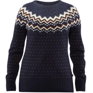 Fjällräven Övik Knit Sweater W-dark navy-XL - Trøjer