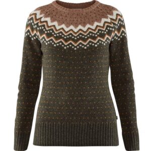 Fjällräven Övik Knit Sweater W-deep forest-M - Trøjer