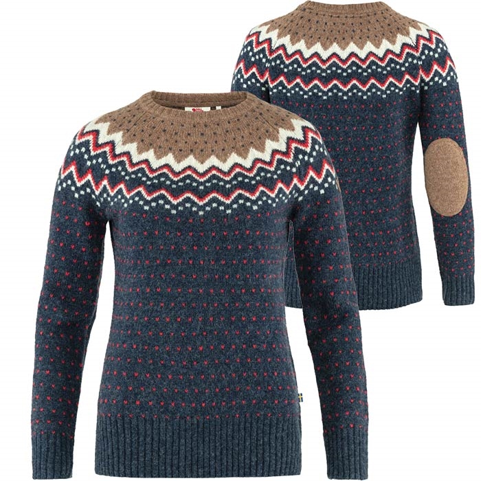 Fjällräven Övik Knit Sweater W-navy-M - Trøjer
