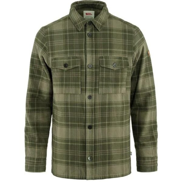 Fjällräven Övik Lite Padded Shirt, d.Grøn/l. Grøn-L - Skjorter