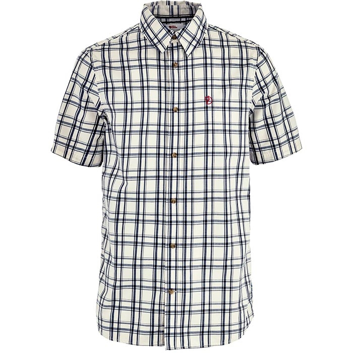 Fjällräven Övik Lite Shirt Herre / Mænd-chalk white / dark navy-2XL - Skjorter