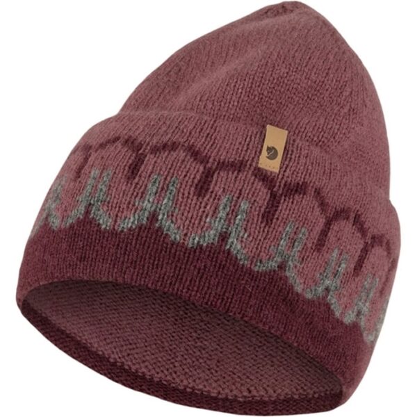 Fjällräven Övik Path Knit Beanie-dark garnet / mesa Lilla - Hue